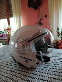 casco moto Jet Acerbis Nano Bianco
