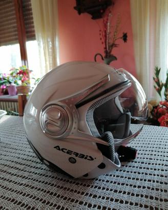 casco moto Jet Acerbis Nano Bianco
