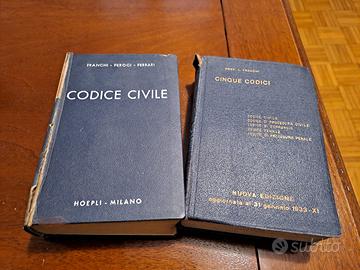 Codice civile del 1957, Cinque codici 1933