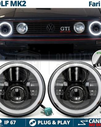 FARI Full LED per VOLKSWAGEN GOLF MK2 Angel Eyes