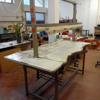 Banco orafo quattro posti in ferro