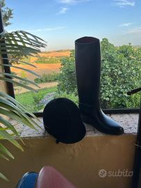 Stivali da cavallo stile inglese con cap