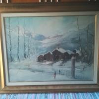 Quadro inverno in montagna