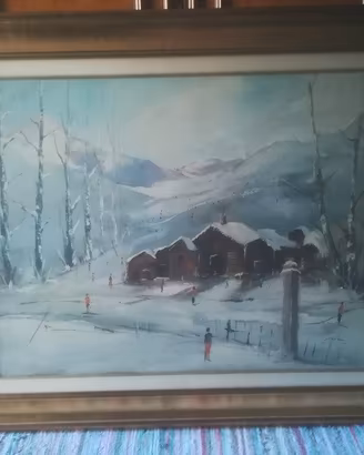 Quadro inverno in montagna