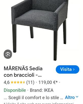 Sedie nerolecin   fodera Nils marenas grigio