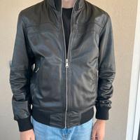 Giubbotto in vera pelle modello Bomber