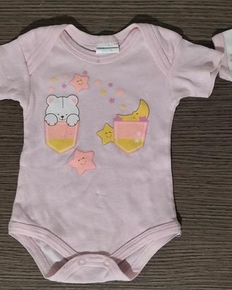 Set 3 Body Neonata taglia 1Mese come NUOVI
