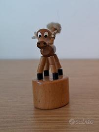 Giocattolo vintage anni'50-Wiggle Figure in legno