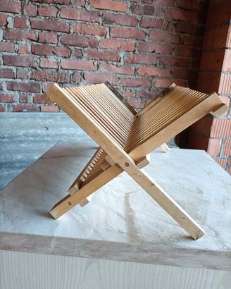 porta piatti in legno 