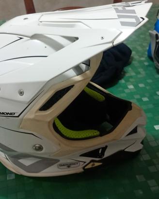casco ufo diamond bianco giallo