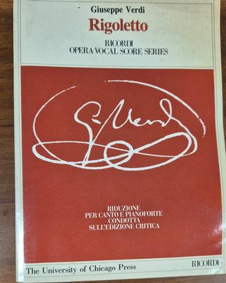 Spartito Rigoletto per canto e pianoforte bilingue