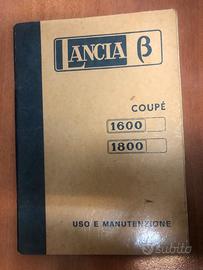 LIBRETTO USO E MANUTENZIONE LANCIA BETA COUPÉ 1974