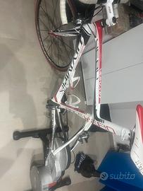 Bici olimpya corredata di rullo elite