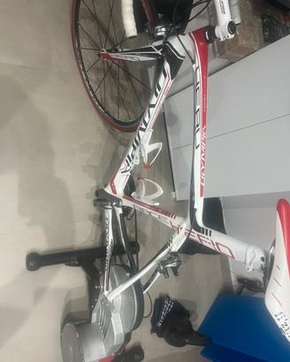 Bici olimpya corredata di rullo elite