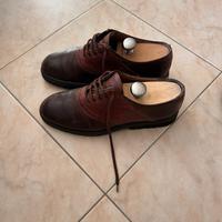 Scarpe  Oxford in pelle marrone
