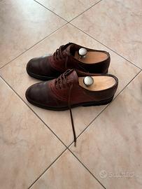Scarpe  Oxford in pelle marrone