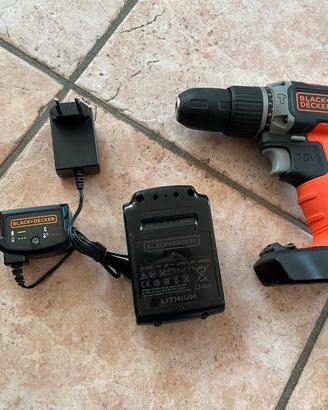 Trapano avvitatore a percussione Black + Decker