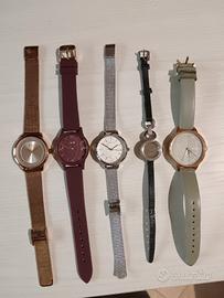 lotto 5 orologi da donna Stroili, D&G, Oui & Me,.