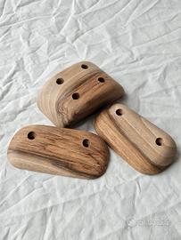 3 Prese per arrampicata in Noce