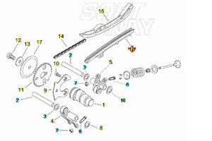 Pattino tendicatena Aprilia Scarabeo Rotax 125 AP0