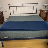 Letto matrimoniale - Ferro Battuto Blu- Bontempi