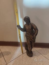 scultura antica legno dorato 