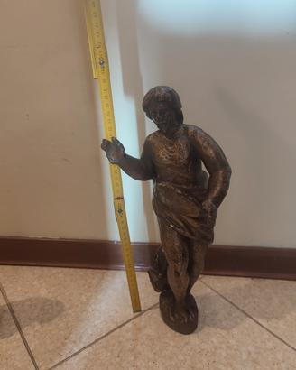 scultura antica legno dorato 