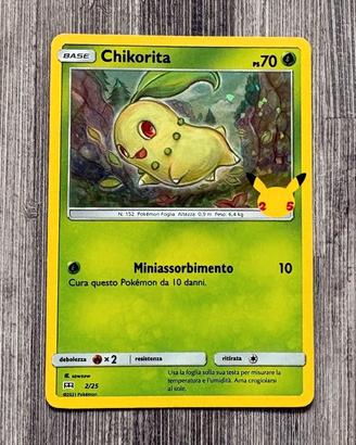 Chikorita 25º anniversario holo