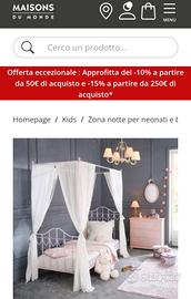 letto a baldacchino