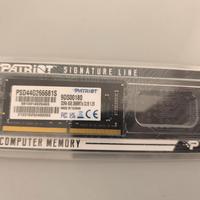 PATRIOT RAM 4GB 2666 SO-DIMM NUOVE