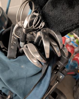 Golf sacca mazze e carrellino con accessori