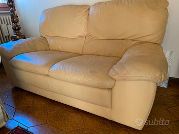 Coppia divani pelle