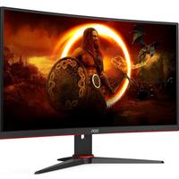monitor aoc 24 pollici e tavolo gaming 120×60