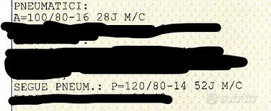 Gomme Kymco Agility 200