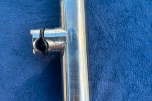 Portacanna barca in acciaio