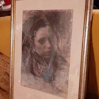 Pietro Annigoni -  stampa  retro' 