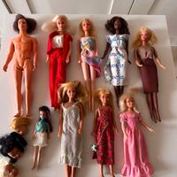 Mini collezione da nove pezzi di Barbie vintage