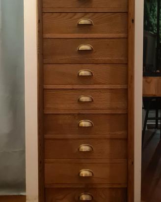 Mobile schedario classificatore vintage