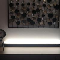 Plafoniera soffitto VINTAGE nera con neon OSRAM