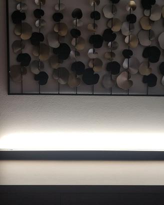 Plafoniera soffitto VINTAGE nera con neon OSRAM
