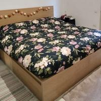 struttura letto ikea king size rovere 