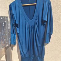 Maglia / Maglietta da donna blu Sebiro, taglia M