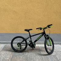 Bicicletta bambino btwin 24" pollici verde e nera