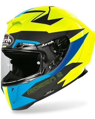 casco moto airoh fibra strada new tg.L GP550 fluo