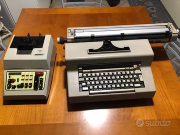 Macchina da scrivere e calcolatrice Olivetti