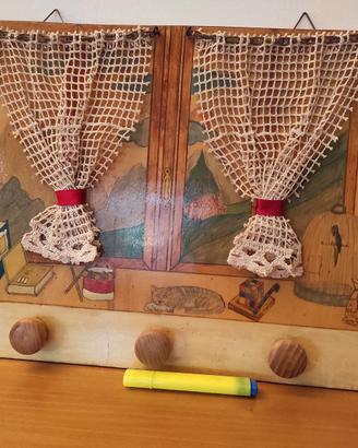 Attaccapanni appendioggetti artigianale legno