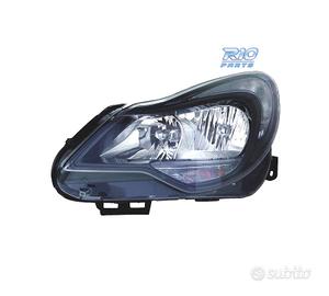 FANALE SINISTRO PER OPEL CORSA D 11-14 FONDO NERO