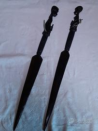 Sculture in ebano Uomo-Donna etnia Makonde