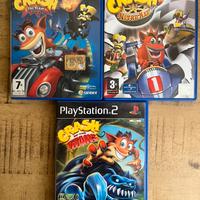 3 giochi PlayStation 2 Crash Bandicoot