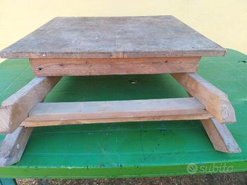 Tavolino in massello pieghevole 